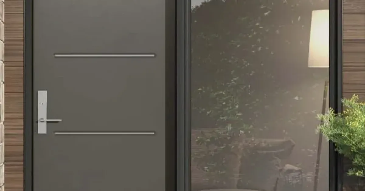 Front entry door on a home in Oakville, Ontario — winter latch adjustment